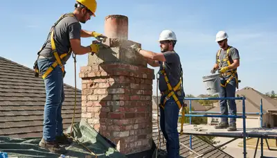Nashville, TN chimney repair by FX Remodeling & Exteriors for leak protection and masonry restoration
