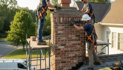 Nashville, TN chimney repair by FX Remodeling & Exteriors to stop leaks and protect masonry