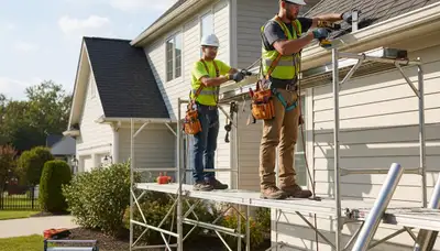 Gutter installation in Nashville, TN for home protection from water damage and runoff