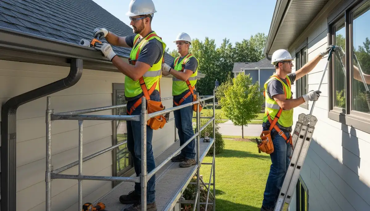 Nashville, TN gutter repair by FX Remodeling & Exteriors for leaks, sagging, and storm damage