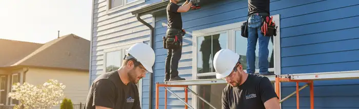 Nashville, TN vinyl siding installation by a professional siding contractor for homes