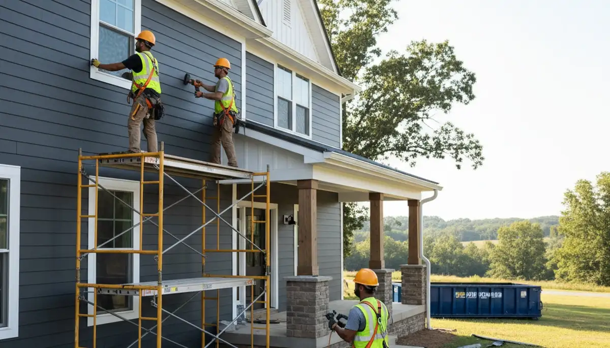 Vinyl siding installation in Nashville, TN for a professional home exterior upgrade