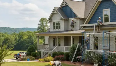 Vinyl siding installation in Nashville, TN by a professional siding contractor