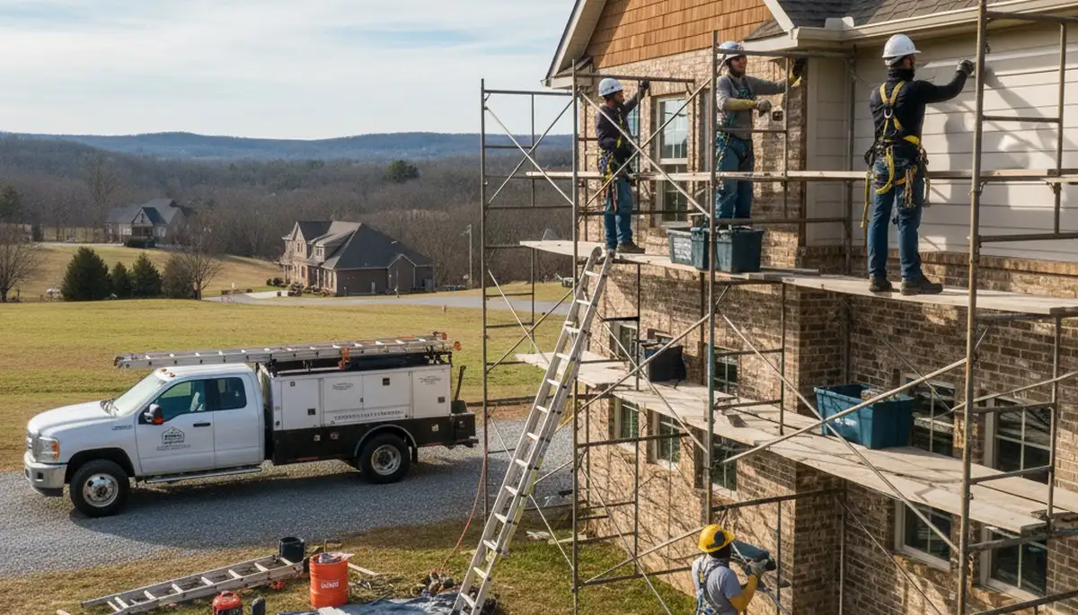 Vinyl siding installation in Nashville, TN by a professional siding contractor