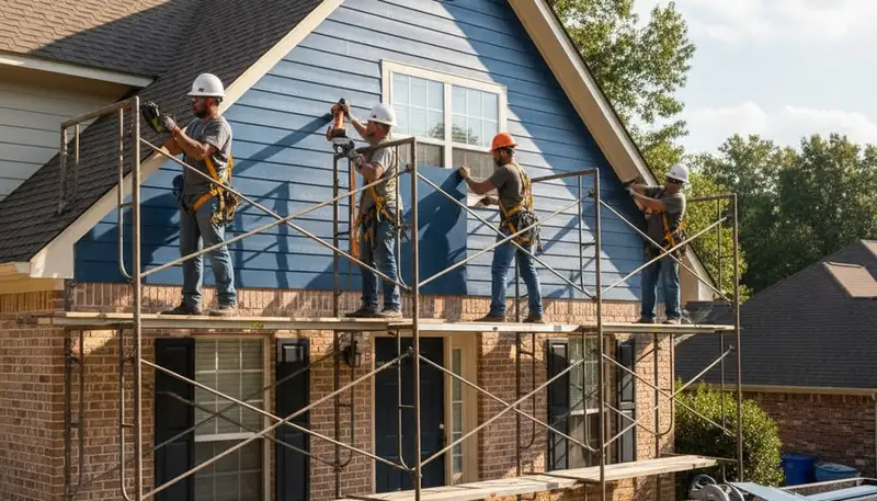 Nashville, TN siding installation by vinyl siding contractor for residential home exterior