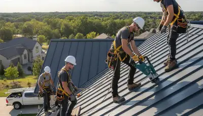 Metal roofing installation in Nashville, TN by FX Remodeling & Exteriors for durable weather protection