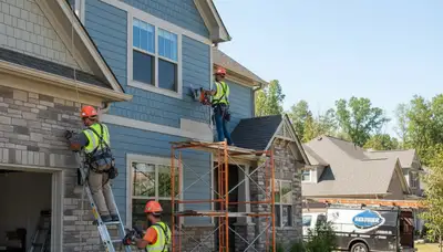 Nashville, TN vinyl siding installation by a professional siding contractor