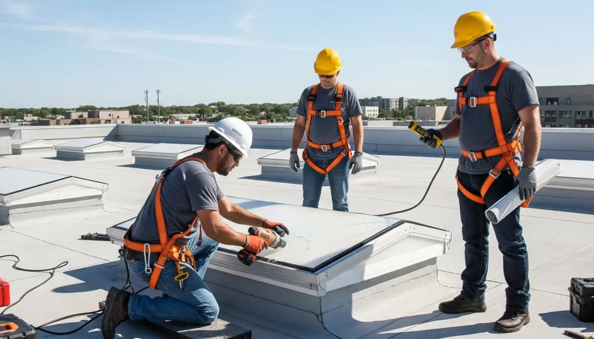 Skylight repair service in Nashville, TN for leaking, cracked glass, and failed seals by FX Remodeling & Exteriors