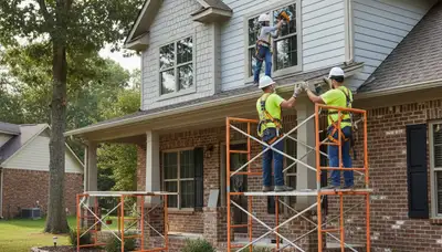 Vinyl siding installation in Nashville, TN for residential home exterior renovation