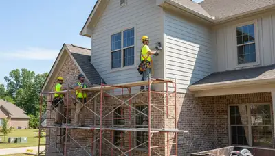 Vinyl siding installation for a Nashville, TN home by a professional siding contractor