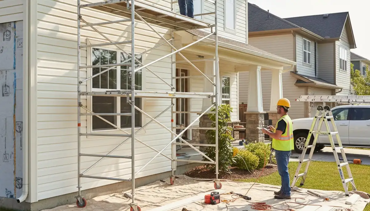 Vinyl siding installation in Nashville, TN by FX Remodeling & Exteriors for durable home protection